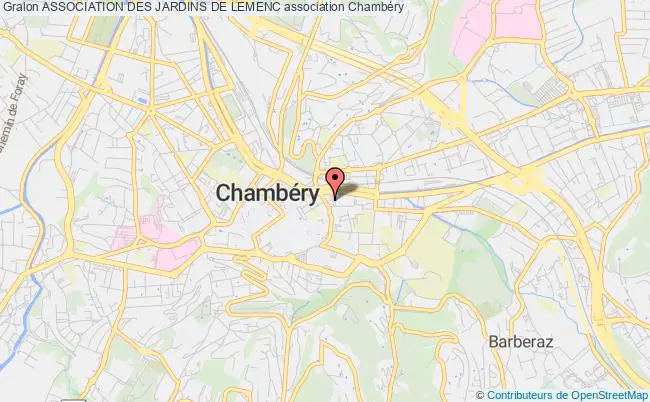 plan association Association Des Jardins De Lemenc Chambéry