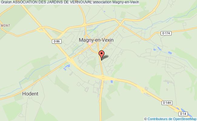 plan association Association Des Jardins De Vernouval Magny-en-Vexin