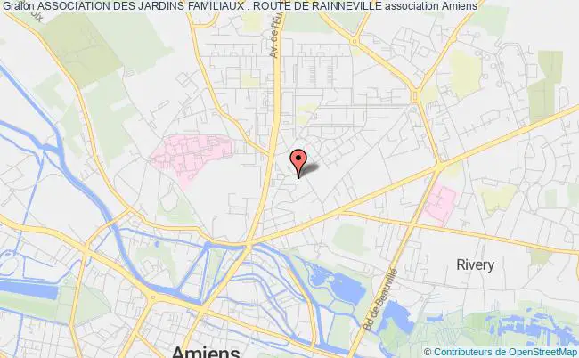 plan association Association Des Jardins Familiaux . Route De Rainneville Amiens
