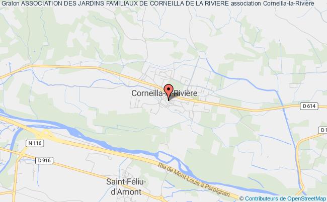 plan association Association Des Jardins Familiaux De Corneilla De La Riviere Corneilla-la-Rivière
