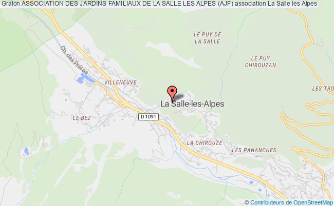 plan association Association Des Jardins Familiaux De La Salle Les Alpes (ajf) La    Salle-les-Alpes