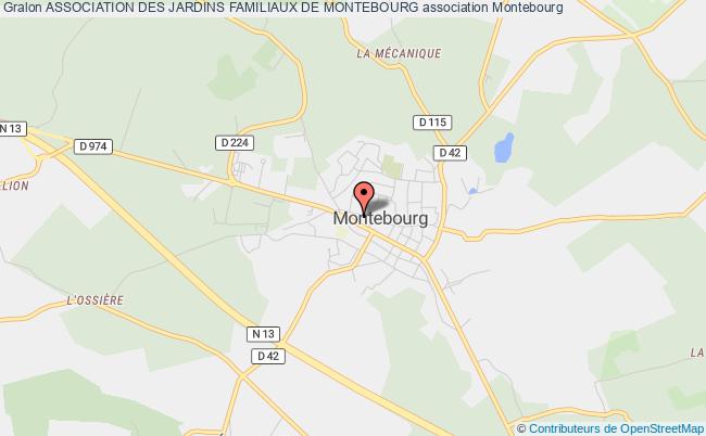 plan association Association Des Jardins Familiaux De Montebourg Montebourg