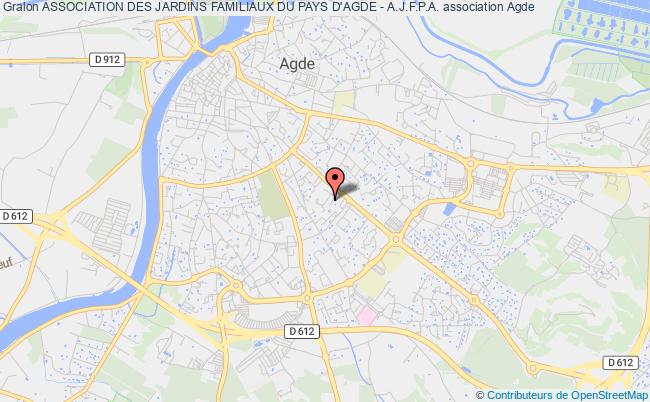 plan association Association Des Jardins Familiaux Du Pays D'agde - A.j.f.p.a. Agde