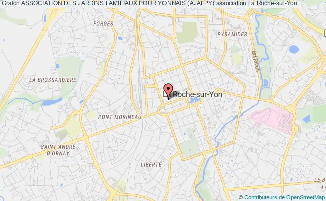 plan association Association Des Jardins Familiaux Pour Yonnais (ajafpy) La    Roche-sur-Yon