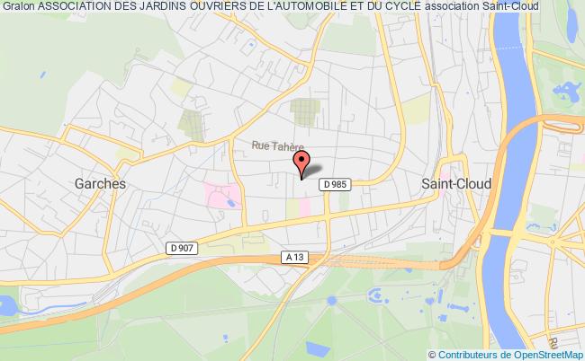 plan association Association Des Jardins Ouvriers De L'automobile Et Du Cycle Saint-Cloud