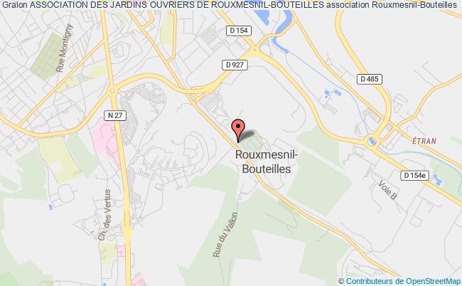 plan association Association Des Jardins Ouvriers De La Region De Dieppe Rouxmesnil-Bouteilles