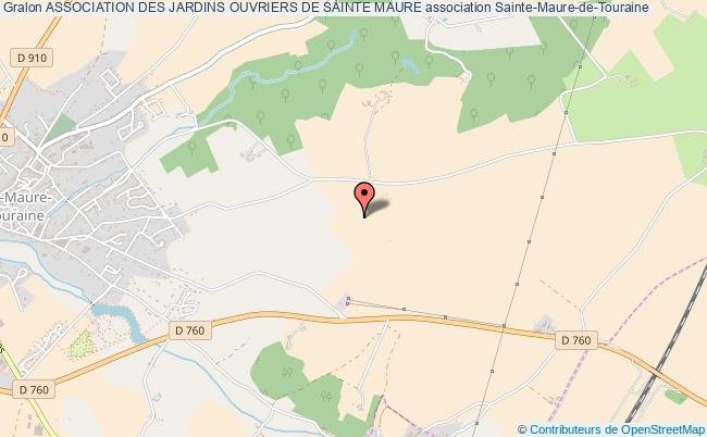 plan association Association Des Jardins Ouvriers De Sainte Maure Sainte-Maure-de-Touraine