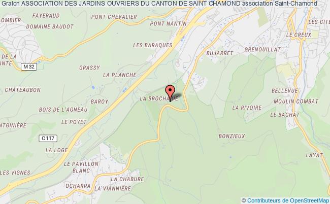 plan association Association Des Jardins Ouvriers Du Canton De Saint Chamond Saint-Chamond