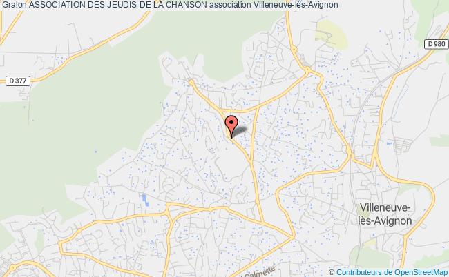 plan association Association Des Jeudis De La Chanson Villeneuve-lès-Avignon
