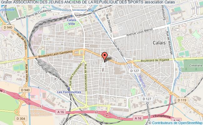 plan association Association Des Jeunes Anciens De La Republique Des Sports Calais
