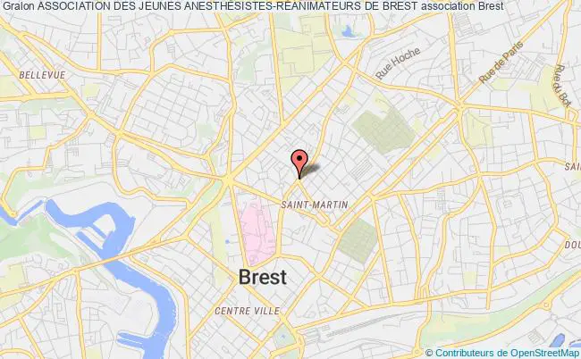 plan association Association Des Jeunes AnesthÉsistes-rÉanimateurs De Brest Brest