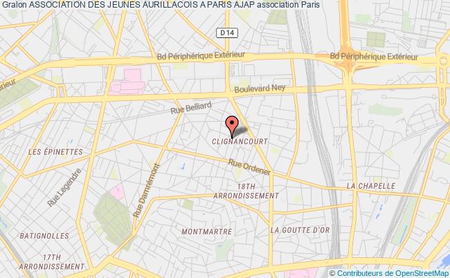 plan association Association Des Jeunes Aurillacois A Paris Ajap Paris