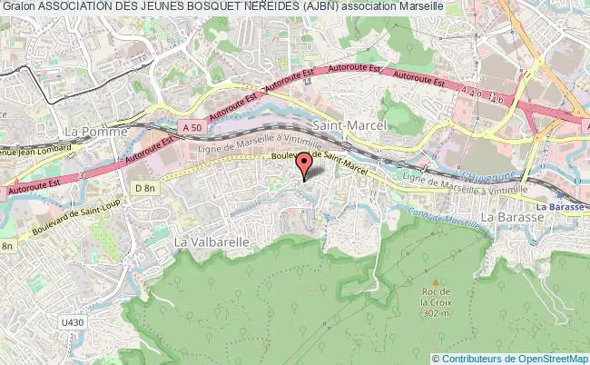 plan association Association Des Jeunes Bosquet Nereides (ajbn) Marseille