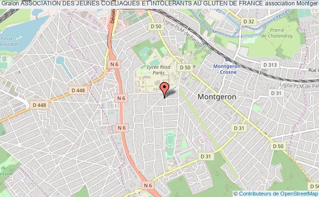plan association Association Des Jeunes Coeliaques Et Intolerants Au Gluten De France Montgeron