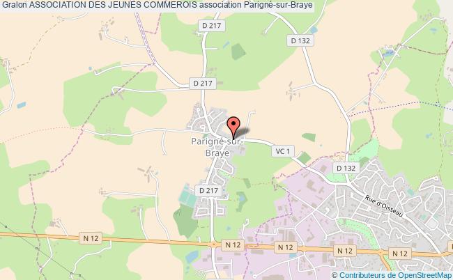 plan association Association Des Jeunes Commerois Parigné-sur-Braye