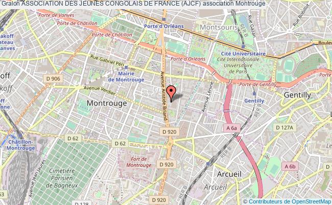 plan association Association Des Jeunes Congolais De France (ajcf) Montrouge