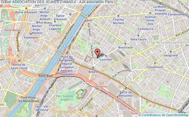 plan association Association Des Jeunes D'amadji - Aja Paris 15e