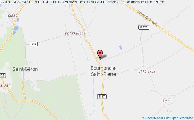 plan association Association Des Jeunes D'arvant-bournoncle Bournoncle-Saint-Pierre
