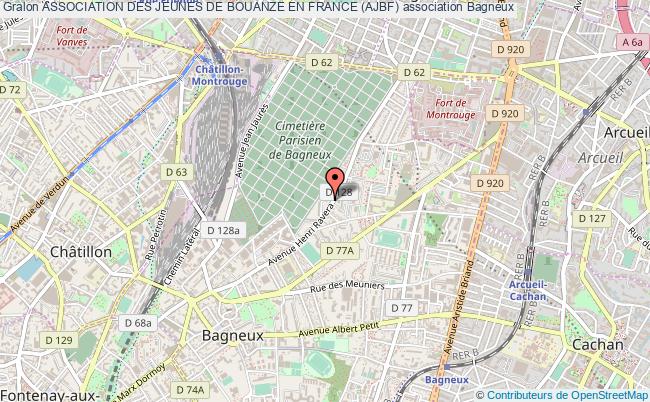 plan association Association Des Jeunes De Bouanze En France (ajbf) Bagneux