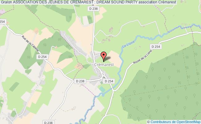 plan association Association Des Jeunes De Cremarest : Dream Sound Party Crémarest