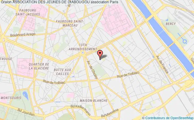 plan association Association Des Jeunes De Diabougou Paris
