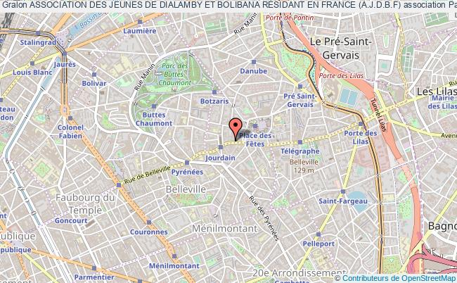 plan association Association Des Jeunes De Dialamby Et Bolibana RÉsidant En France (a.j.d.b.f) Paris