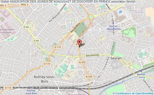 plan association Association Des Jeunes De Konciga Et De Dogofery En France Sevran