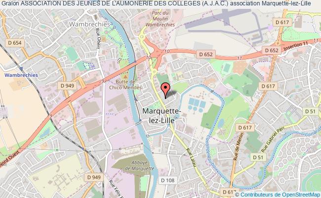 plan association Association Des Jeunes De L'aumonerie Des Colleges (a.j.a.c.) Marquette-lez-Lille