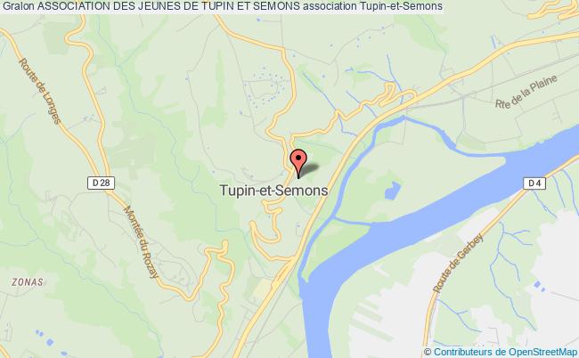 plan association Association Des Jeunes De Tupin Et Semons Tupin-et-Semons