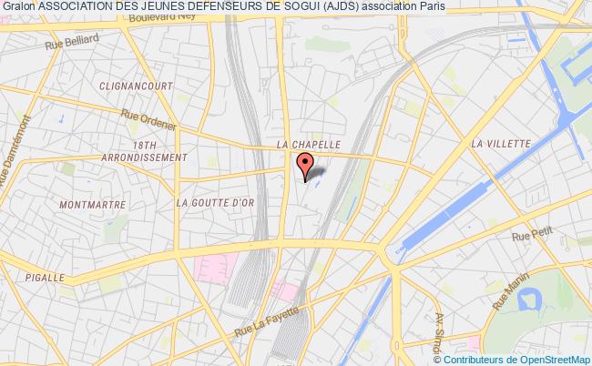 plan association Association Des Jeunes Defenseurs De Sogui (ajds) Paris