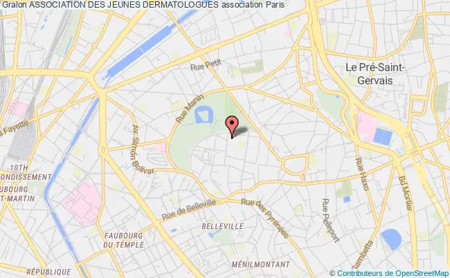 plan association Association Des Jeunes Dermatologues Paris
