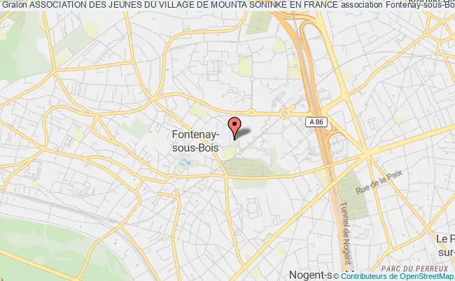 plan association Association Des Jeunes Du Village De Mounta SoninkÉ En France Fontenay-sous-Bois