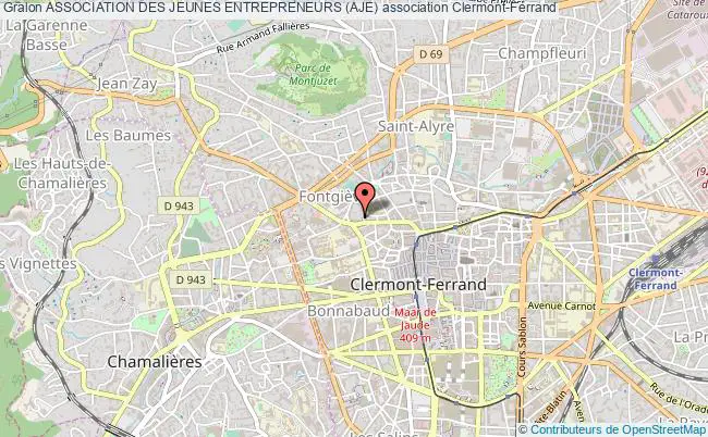 plan association Association Des Jeunes Entrepreneurs (aje) Clermont-Ferrand
