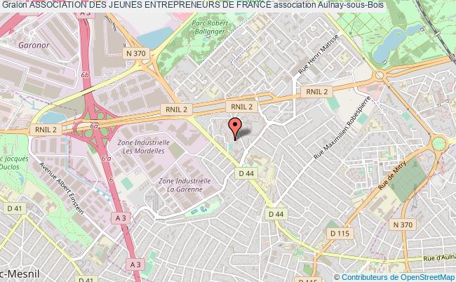 plan association Association Des Jeunes Entrepreneurs De France Aulnay-sous-Bois