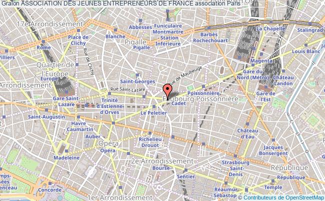 plan association Association Des Jeunes Entrepreneurs De France Paris