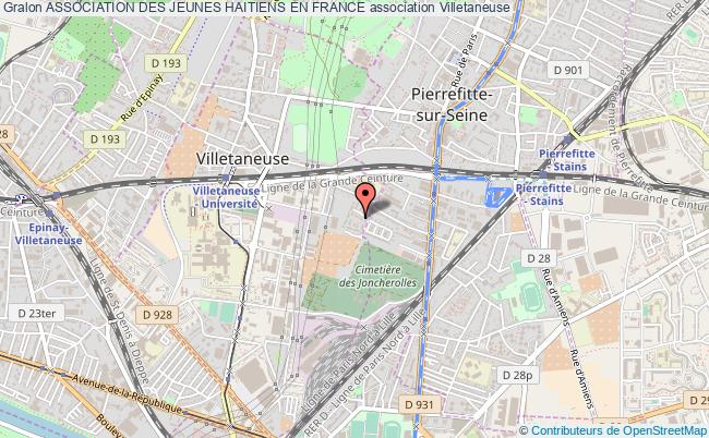 plan association Association Des Jeunes Haitiens En France Villetaneuse