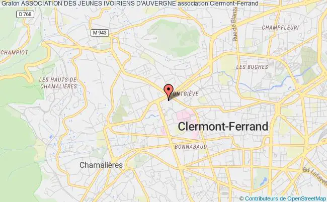 plan association Association Des Jeunes Ivoiriens D'auvergne Clermont-Ferrand