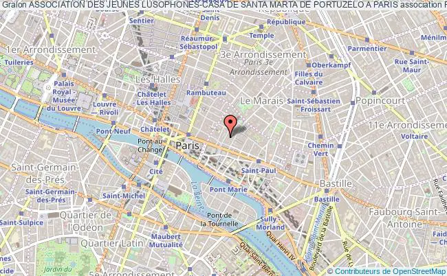 plan association Association Des Jeunes Lusophones-casa De Santa Marta De Portuzelo A Paris Paris
