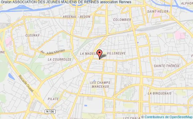 plan association Association Des Jeunes Maliens De Rennes Rennes