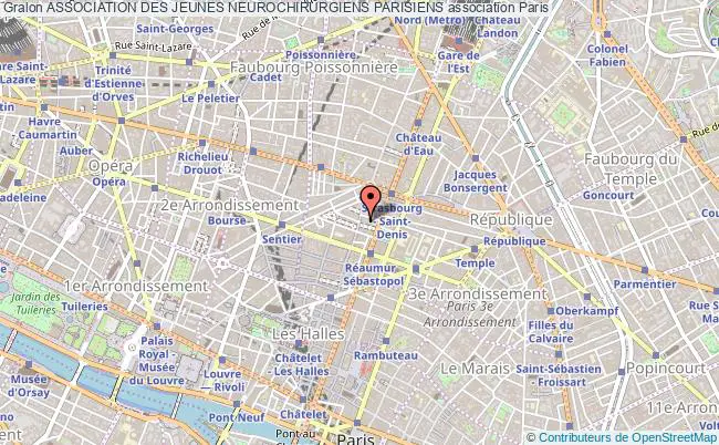plan association Association Des Jeunes Neurochirurgiens Parisiens Paris 2e