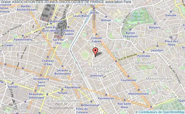 plan association Association Des Jeunes Oncologues De France Paris
