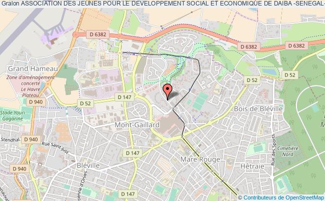 plan association Association Des Jeunes Pour Le Developpement Social Et Economique De Daiba -senegal- En France Le    Havre