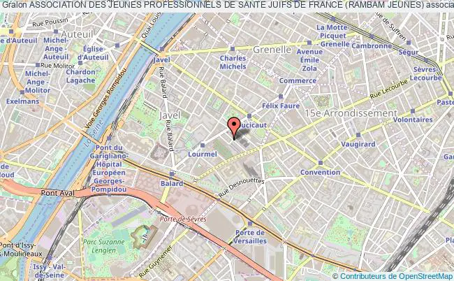 plan association Association Des Jeunes Professionnels De Sante Juifs De France (rambam Jeunes) Paris