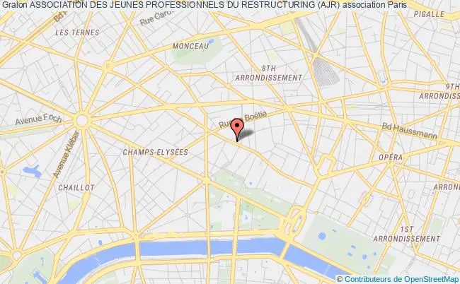 plan association Association Des Jeunes Professionnels Du Restructuring (ajr) Paris