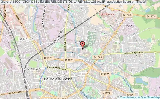 plan association Association Des Jeunes Residents De La Reyssouze (aj2r) Bourg-en-Bresse
