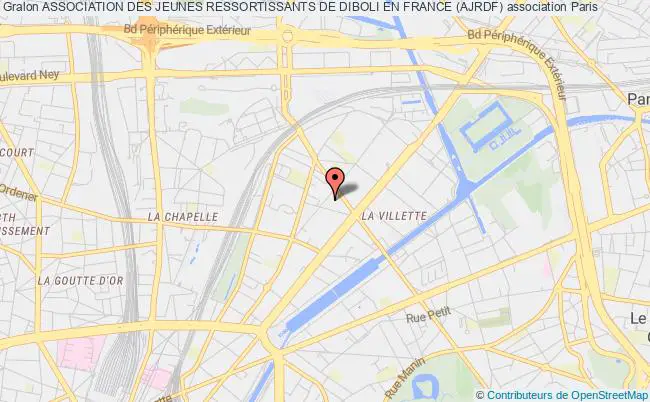 plan association Association Des Jeunes Ressortissants De Diboli En France (ajrdf) Paris