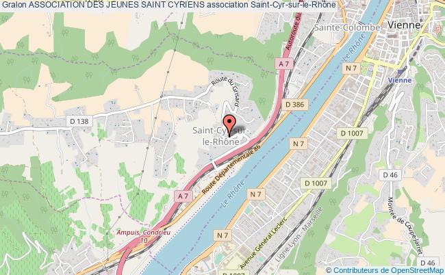 plan association Association Des Jeunes Saint Cyriens Saint-Cyr-sur-le-Rhône