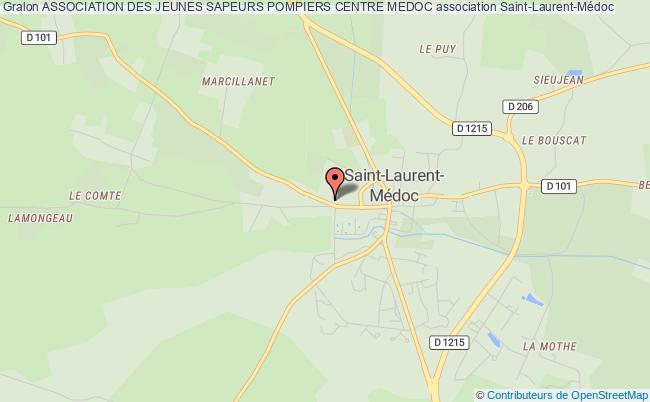 plan association Association Des Jeunes Sapeurs Pompiers Centre Medoc Saint-Laurent-Médoc