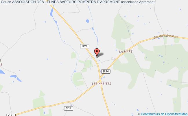 plan association Association Des Jeunes Sapeurs-pompiers D'apremont Apremont