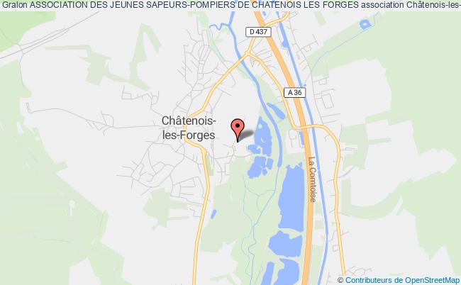 plan association Association Des Jeunes Sapeurs-pompiers De Chatenois Les Forges Châtenois-les-Forges